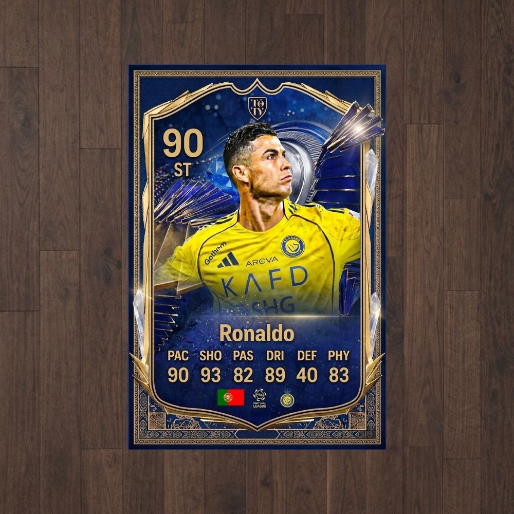 SelfRug™ Ronaldo Baskı Duvar Halısı