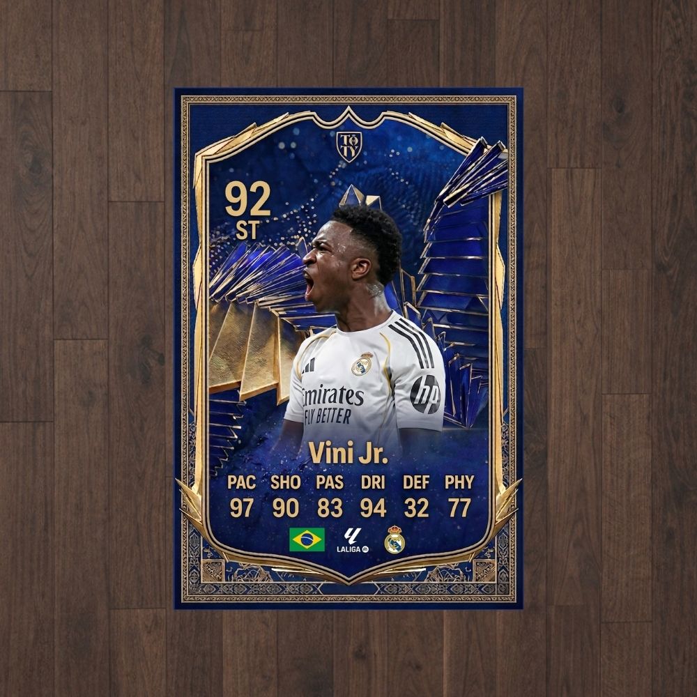SelfRug™ Vini Jr. Baskı Duvar Halısı